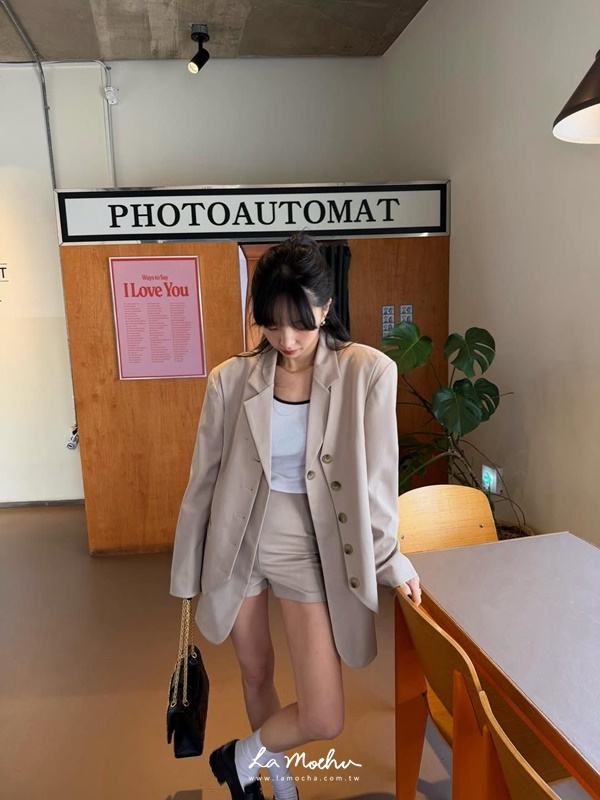 春裝合身西裝短褲(闆娘清單)